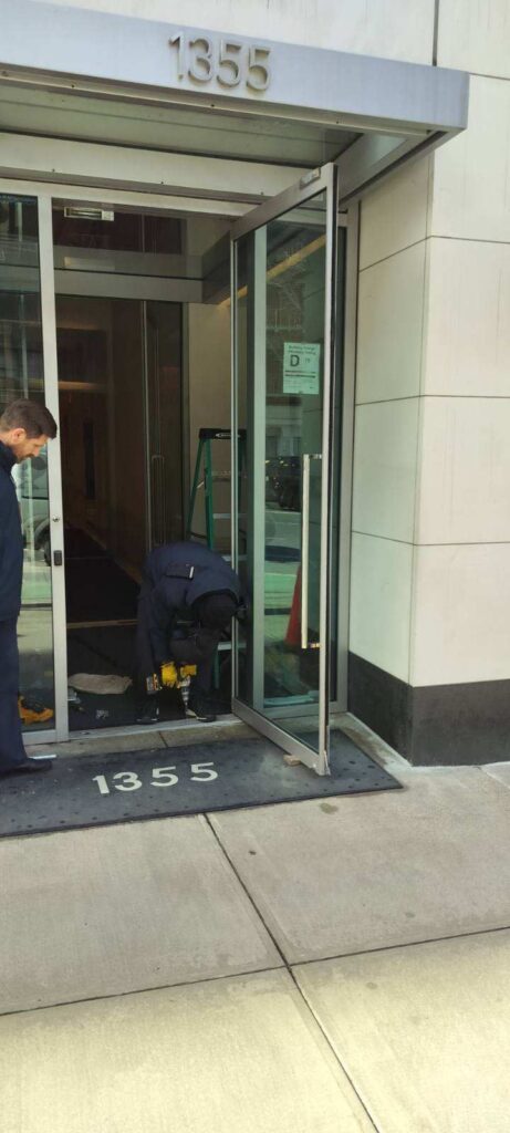 Commercial Door Adjustment West 57th Street Retail Entrance
